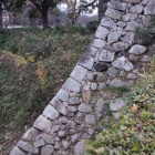 竹林門跡付近の石垣。
