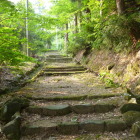 新潟県村上城に似た登城路
