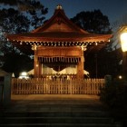 本丸跡に鎮座する與杼神社。