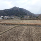 平福駅から見た御殿屋敷跡一帯。