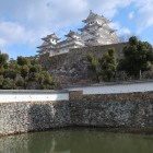 三国堀越しの天守