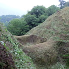 茶臼郭の障子堀