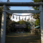 主郭跡に建つ飯野神社