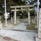 荒古城跡に建つ天満宮