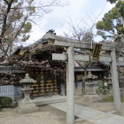 野見神社内にあった高槻城移築門