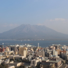 上山城から見た桜島