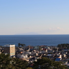 天守から見た伊豆大島