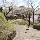 本丸東虎口より下城路と飛び土塁