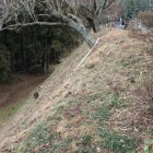 城址公園北面の大切岸