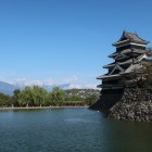 北アルプスの山々を借景に