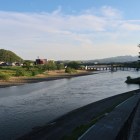板倉神社から阿武隈川を望む