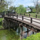 二の丸裏御門橋。橋の奥に見える土蔵は御金蔵