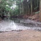 二の門跡横の水堀。