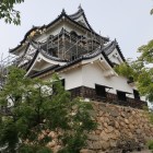 楽しみにしていた国宝天守。修復工事の足場が…