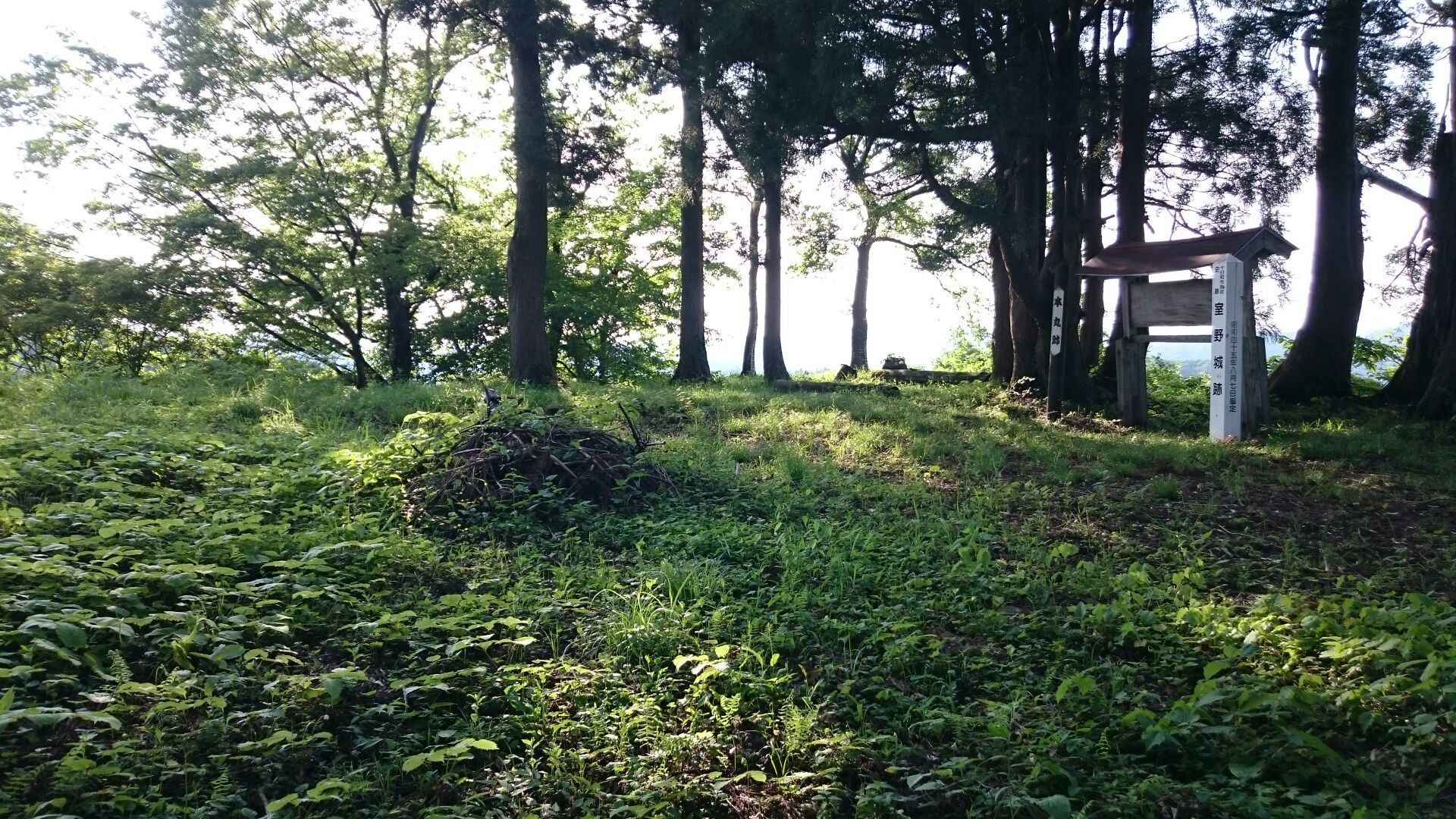 室野城本丸全景