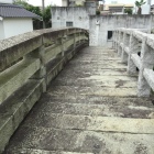 旧山陽道の天川橋(右側が流された部分)