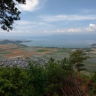 山上からの琵琶湖の風景