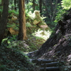 大手口手前登城路