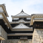 天守閣を望む