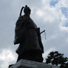 鍋島直正公像(逆光orz)