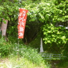 本丸と2ノ丸間の堀(車は横付けした)