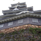 下から見た天守