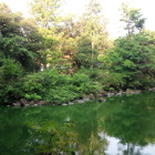 陣屋跡の庭園。