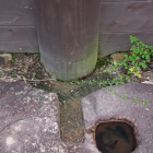 東門跡礎石の柱穴。加工が細かい！