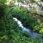 水濠の跡。