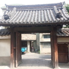 陣屋門を裏から。