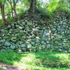 二の丸南側石垣。継ぎ足し跡か？