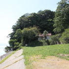 宍道湖畔に面した満願寺城