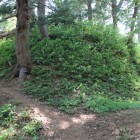 主郭への登城路と北東角土塁