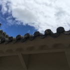 珍しい瓦の細工