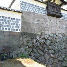 河北門外。野面積み、打ち込み接ぎ、切り込み接ぎが共存。