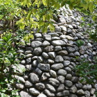 展望台近くの石垣