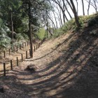 三の郭北側の中堀、三の郭切岸