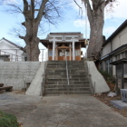 櫓台に鎮座する二階堂神社