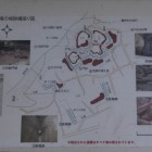 滝の城縄張り図、案内