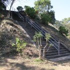 本曲輪城塁と登り階段