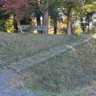 ３の丸北土塁の登城路交流センターの裏