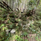 登山口から少し入ったところにある石積み