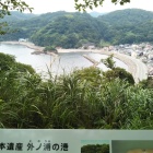 天守から望む外ノ浦の港