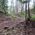 主郭北部の虎口と土橋