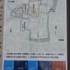 浜松城の図面、赤丸が曳馬古城