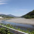 同左裏を流れる富士川