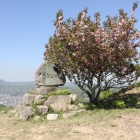 郭２に在る城名石碑、別名佐賀田城と記されてる