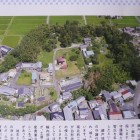 みたけの城址ガイドマップに掲載されてる顔戸城航空写真