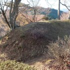 本丸東虎口の分厚い土塁