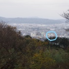 城の北の端にある展望台から見える小田原城